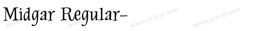Midgar Regular字体转换